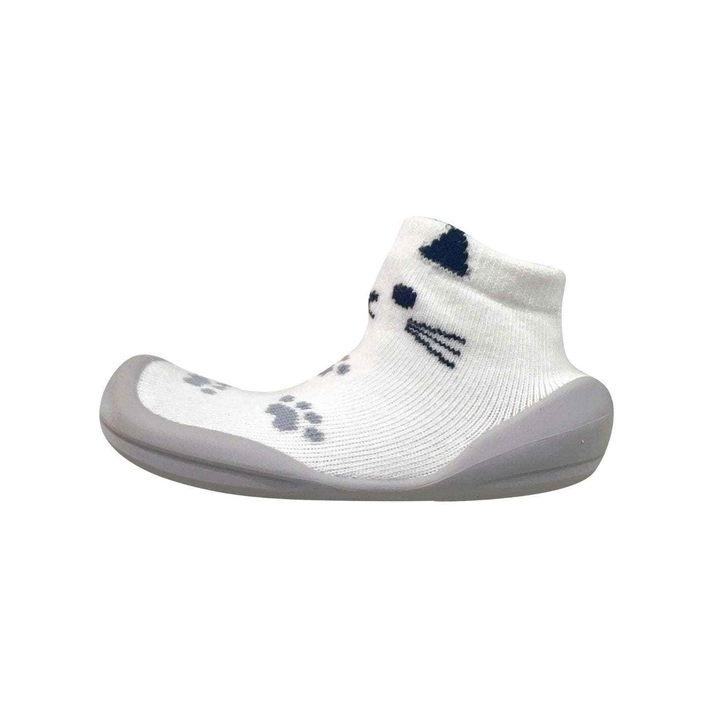 Ggomoosin - Baby Sock Shoes (Jelly Cat_White)