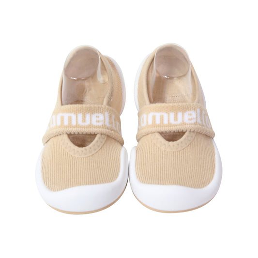 Komuello - Baby Sock Shoes (Flat Beige)