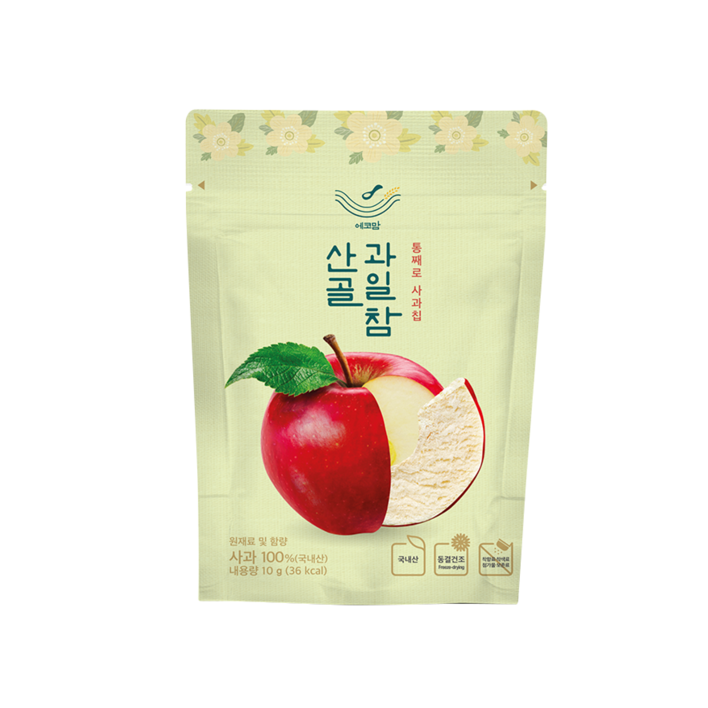 Ecomommeal - Freeze-Dried Fruit Chip (Korean Apple) 10g