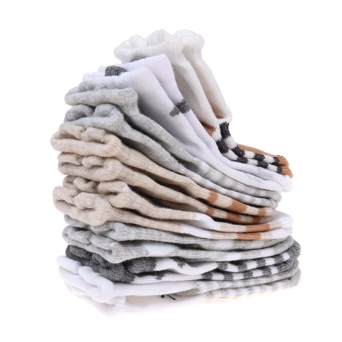 Infancie 8-Pk Anti-Slip Baby Socks (Cute Animals , 0-6m)