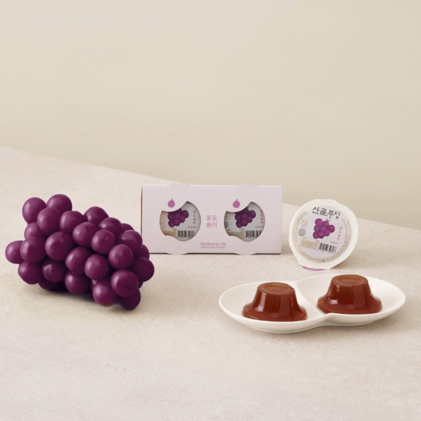 Ecomommeal - Real Fruit Jelly (Grape), 75g x 2