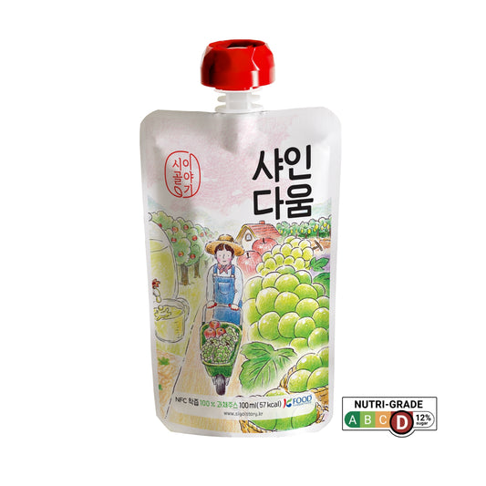 Sigolstory - NFC Korean Apple & Shine Muscat Grape Juice 100ml