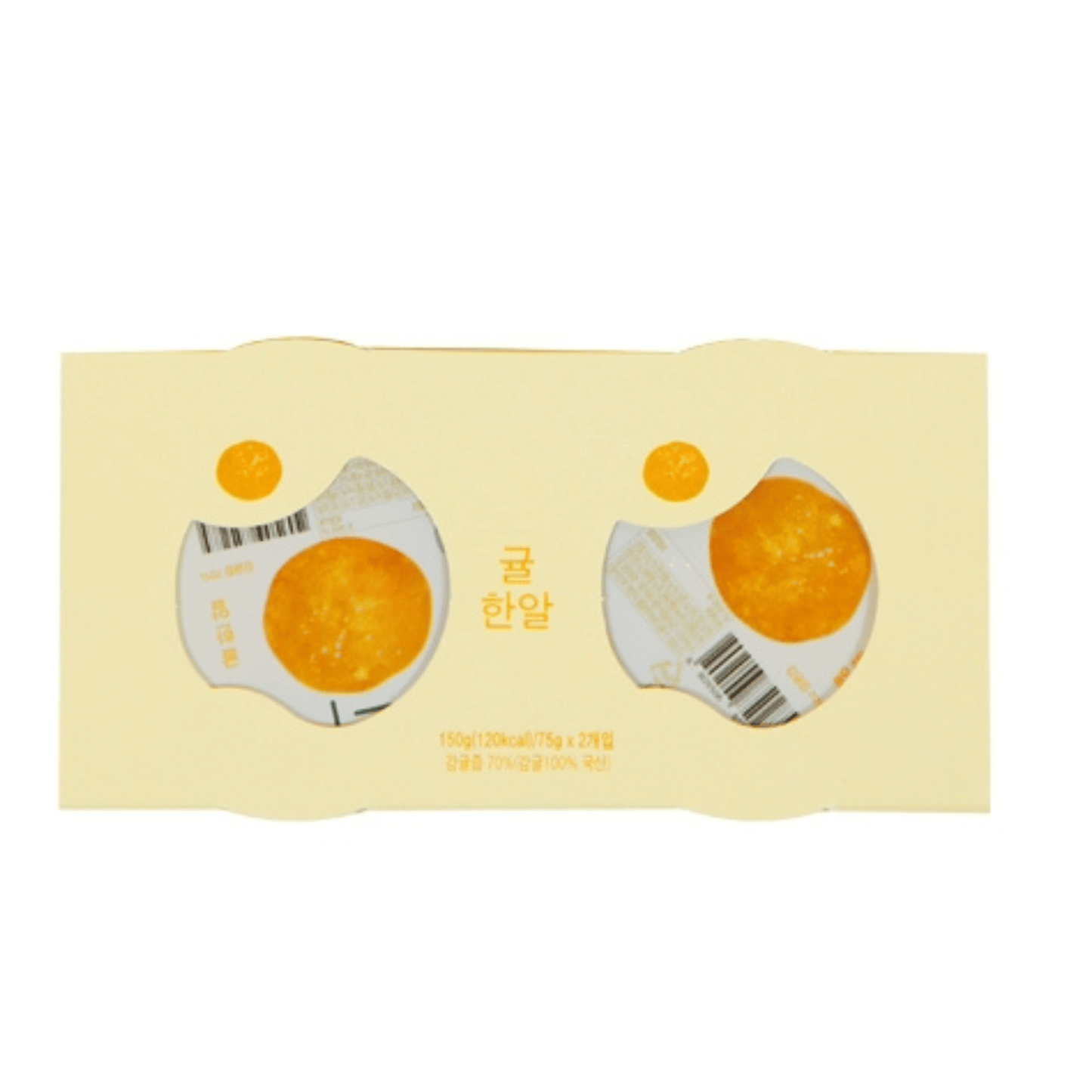 Ecomommeal - Real Fruit Jelly (Tangerine), 75g x 2