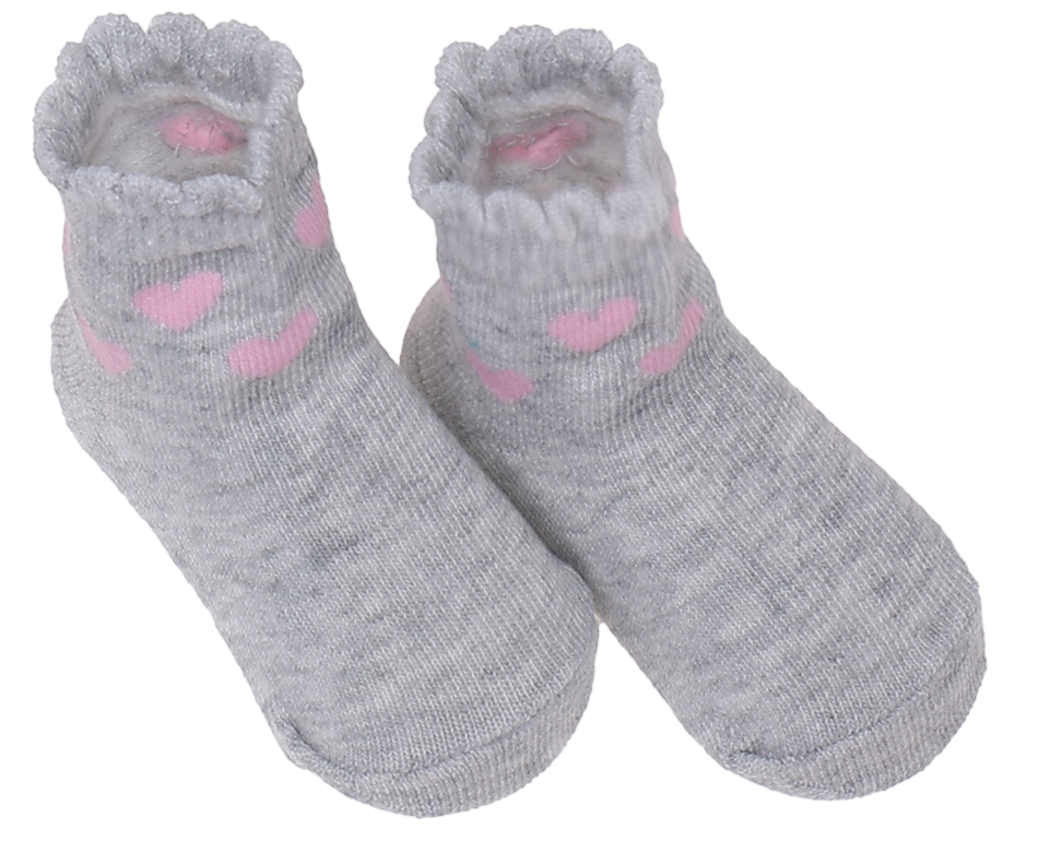 INFANCIE 6-Pk Newborn Baby Socks Set (0-6m, Pink, I Love Mommy)