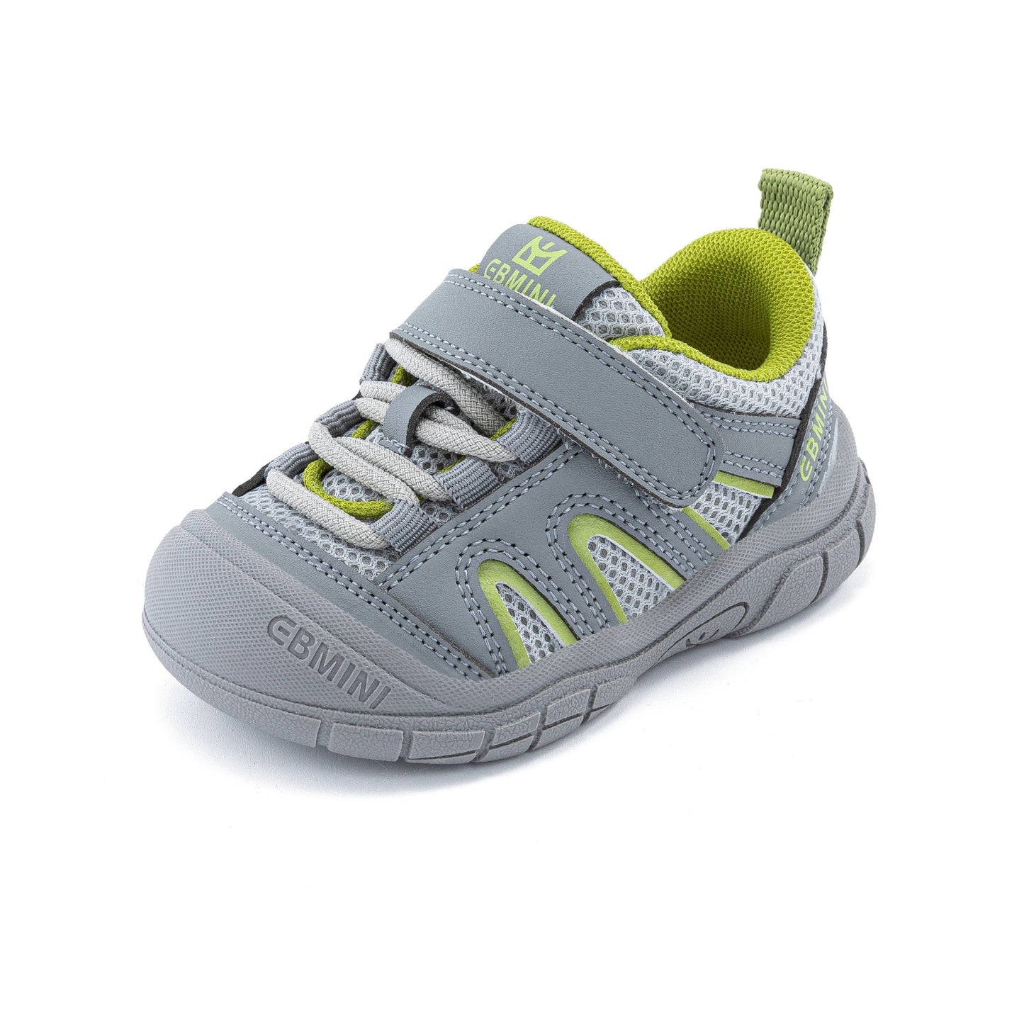E25A085 AllDay StepEase Sneakers (Grey & Lime)