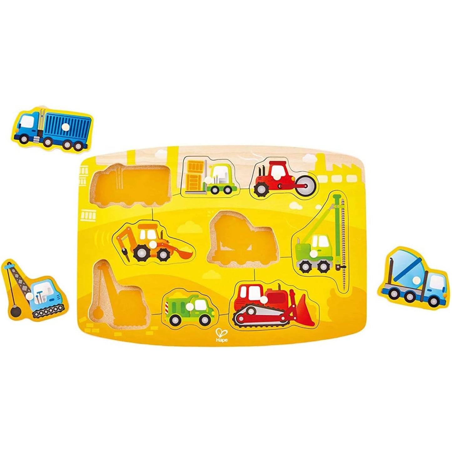 Hape - Construction Peg Puzzle