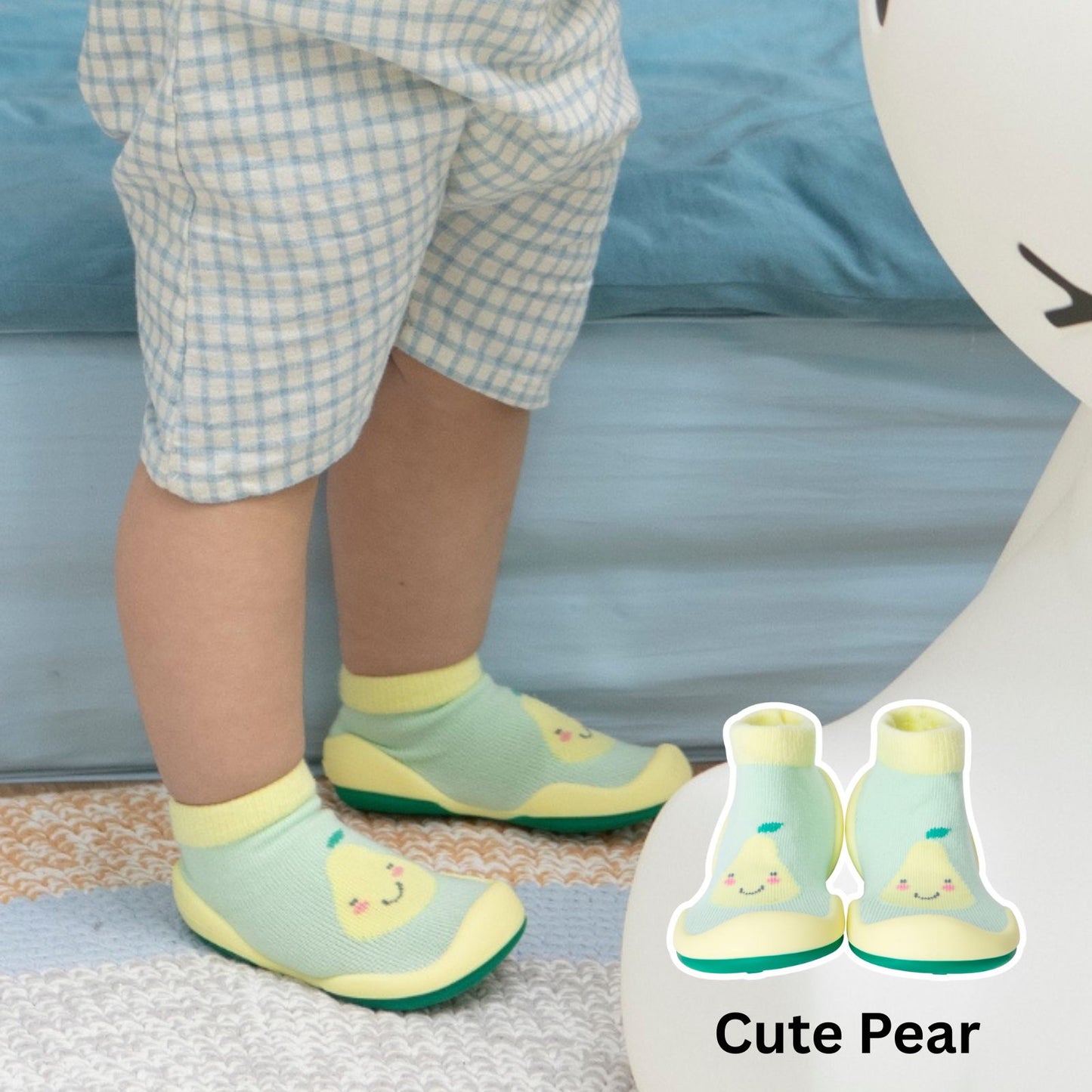 Komuello - Baby Sock Shoes (Cute Pear)