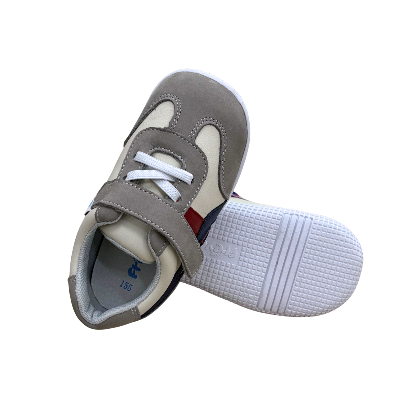 Freycoo - Cream Melvyn Flexi-sole Toddler Shoes
