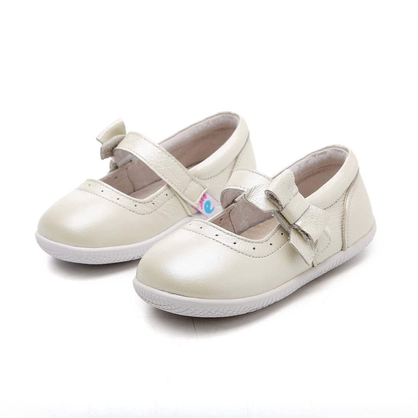 Freycoo - Cream Janelle Flexi-Sole Toddler Shoes