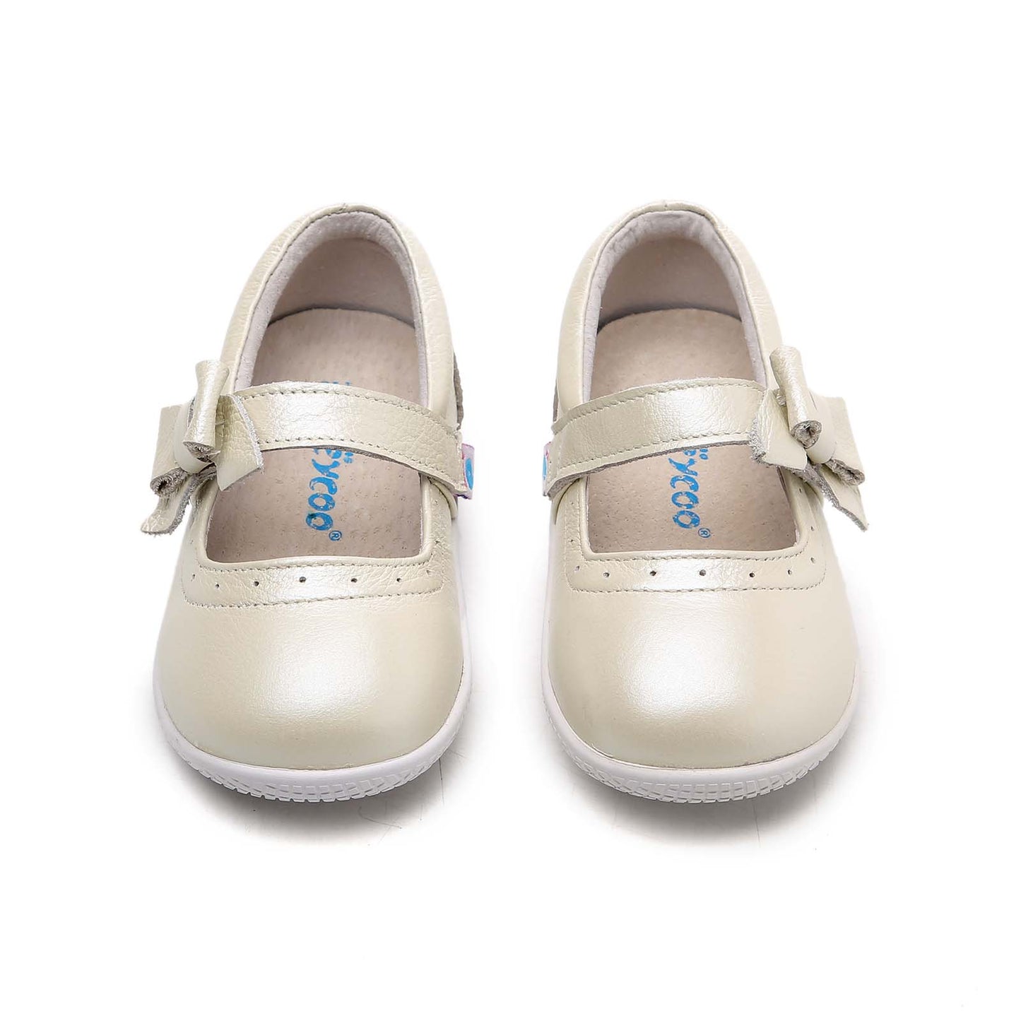 Freycoo - Cream Janelle Flexi-Sole Toddler Shoes