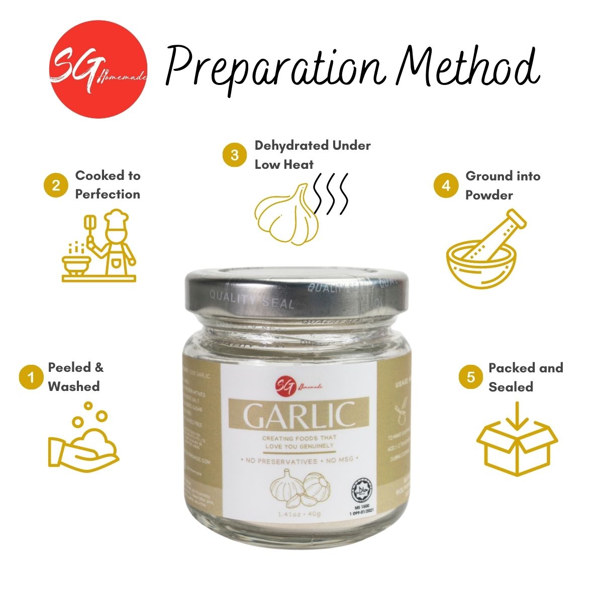 SG Homemade - Garlic Powder  40g