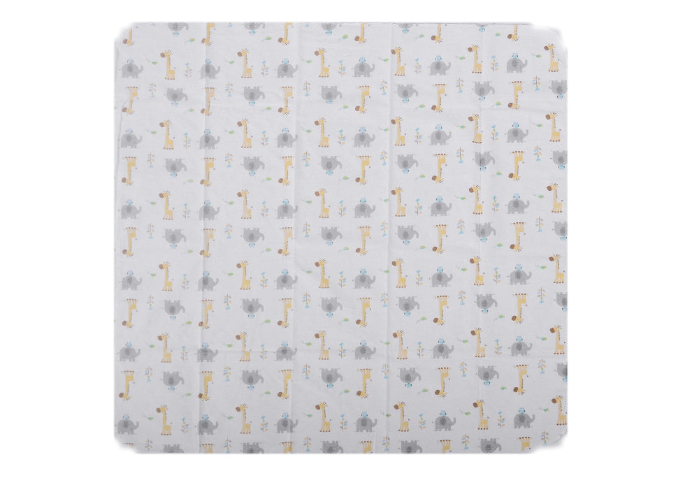 MOTHER'S CHOICE Infant / Baby 100% Pure Cotton Flannel Receiver/Wrap  (Yellow Animals )