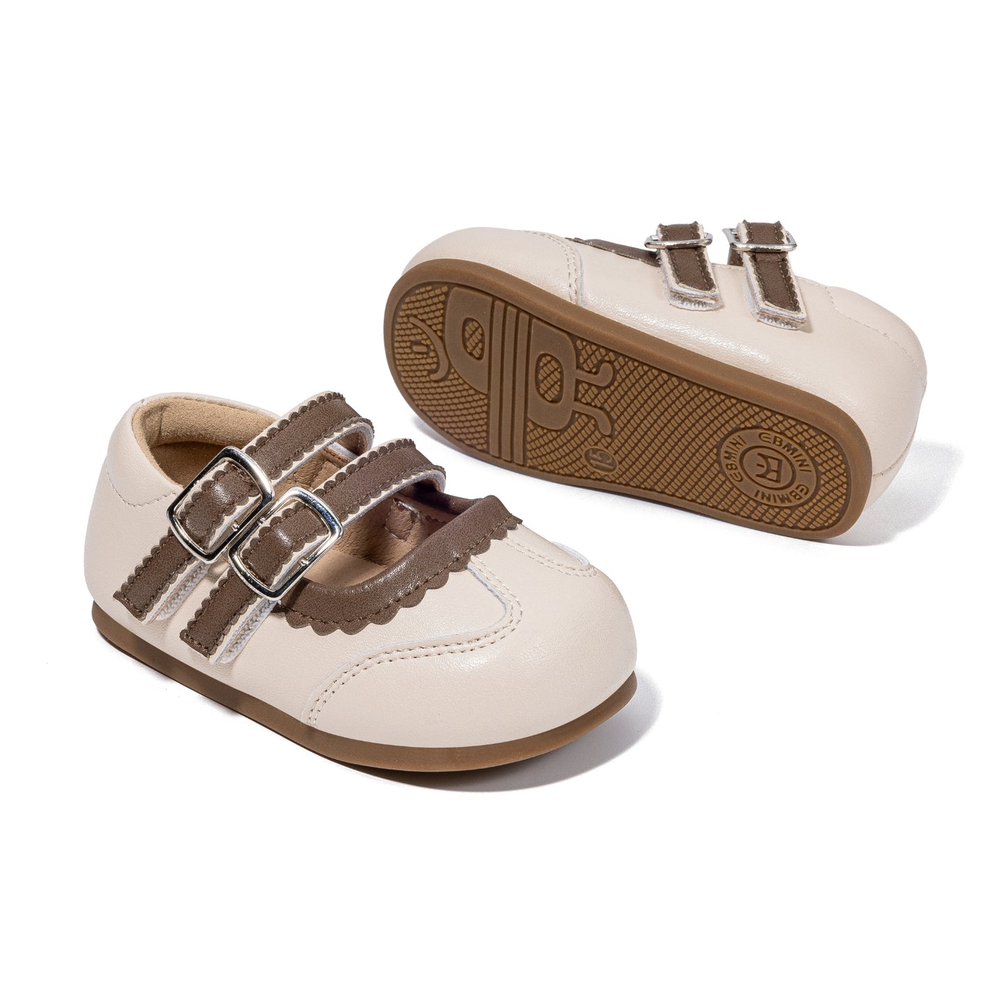 EBmini - E25C196 Twilight Duo-Strap Mary Janes (Cream)