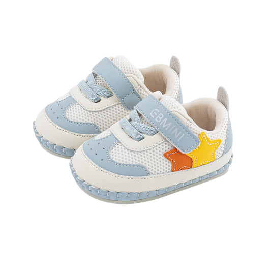 E25A065 Starry Soft Baby Sneakers (Baby Blue)