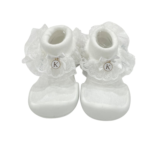 Komuello - Baby Sock Shoes (Princess White (Renewaled))