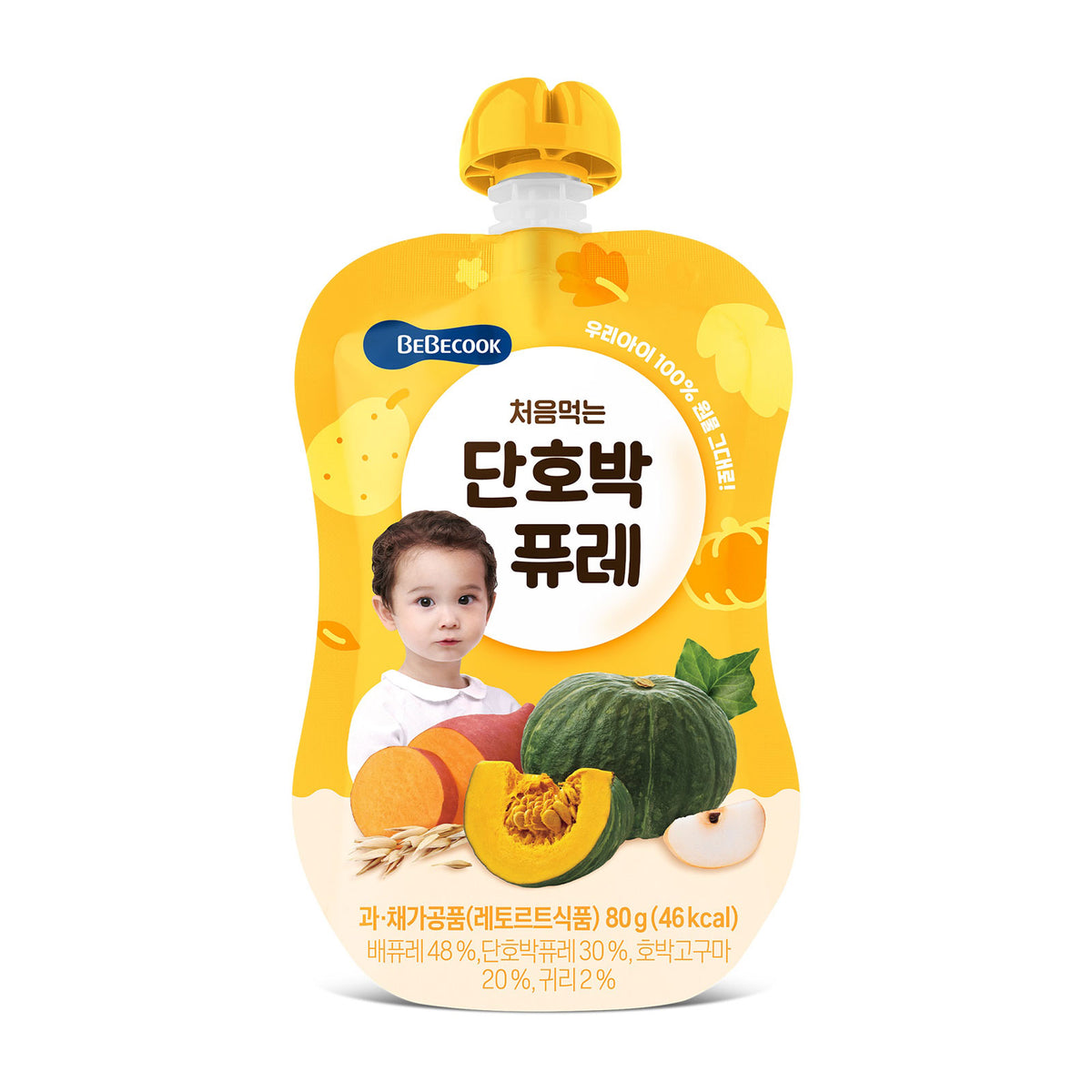 BeBecook - My First Yummy Puree (Pumpkin w Oatmeal) 80g