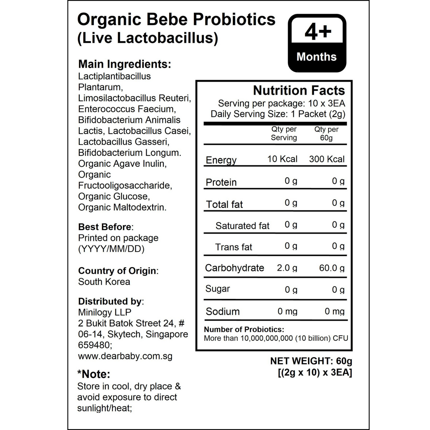 BeBecook - Organic Bebe Probiotics