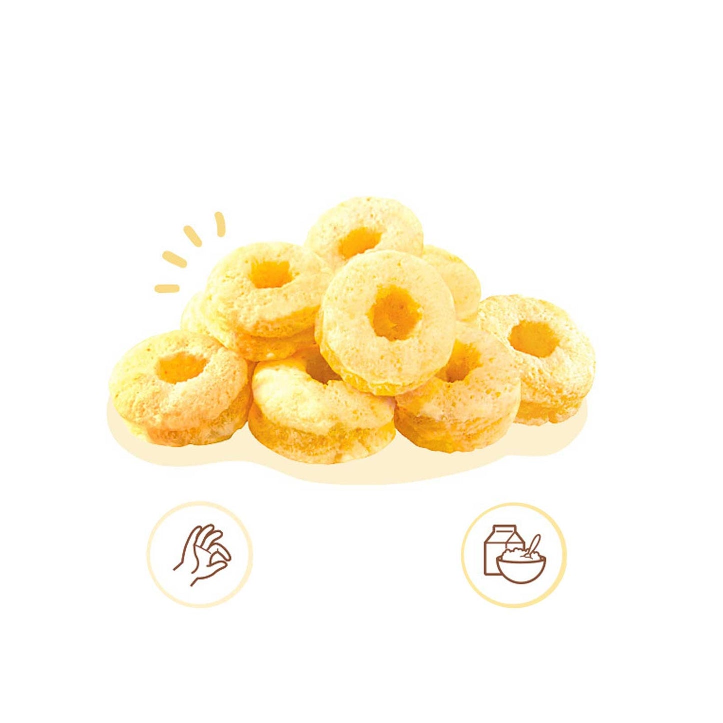 Alvins - Rice Ring Crunchies (Banana) 30g