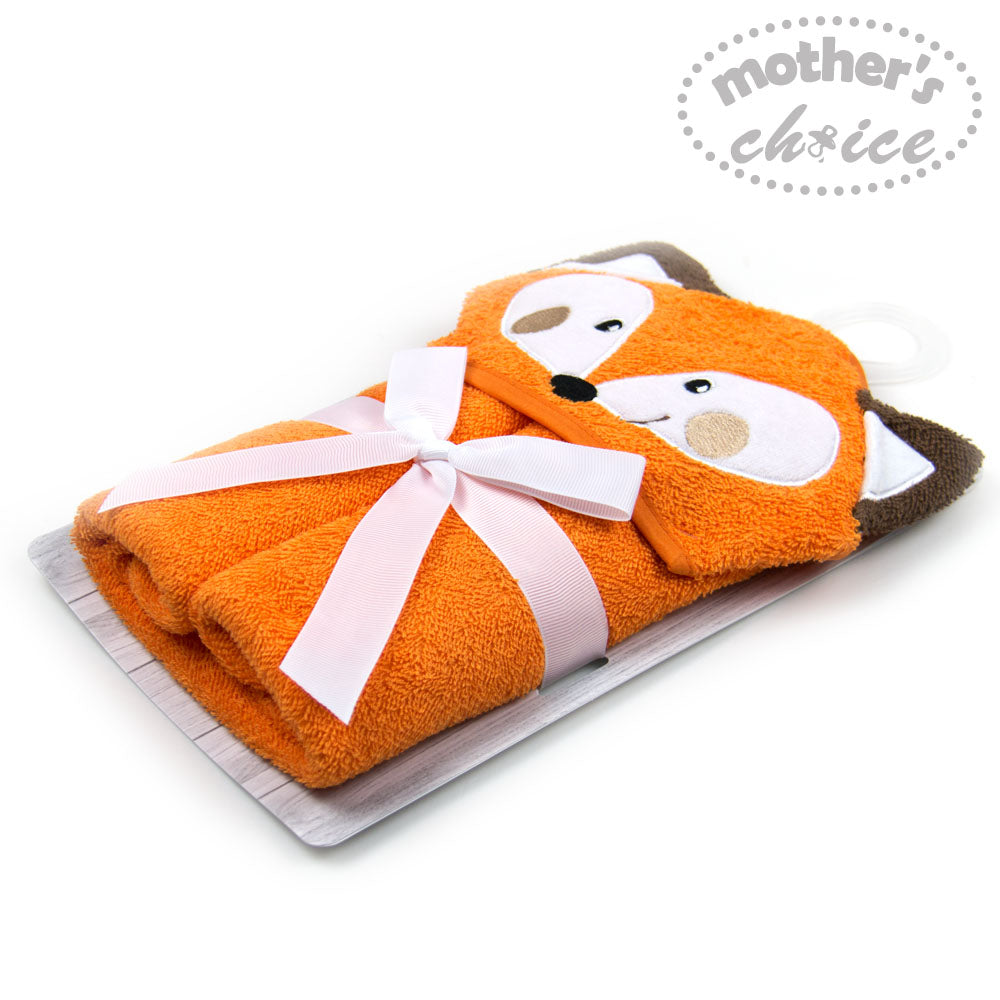 MOTHER'S CHOICE 100% Pure Cotton Infant / Baby 3D Hooded Towel (Fox)