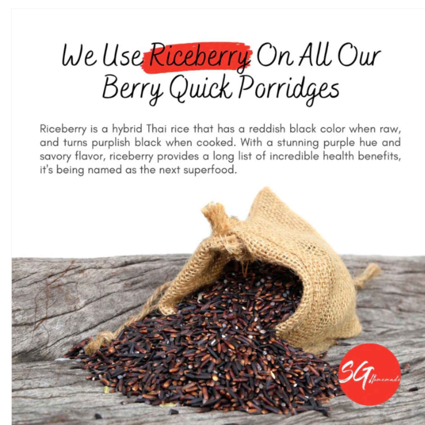 SG Homemade - Berry Quick Porridge Chinese Yam and Carrot 10g