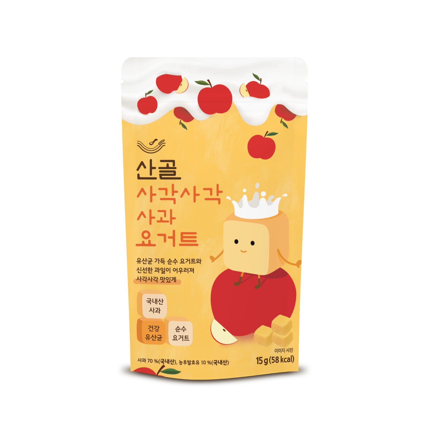 Ecomommeal - Freeze-Dried Yogurt Cube (Apple) 15g