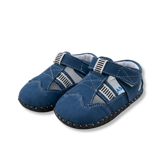 Freycoo - Navy Blue Mathias Infant Shoes