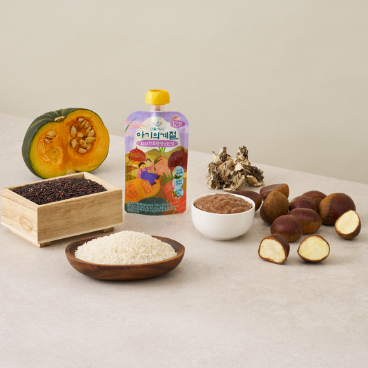 Ecomommeal - Baby Porridge Pouch (Chestnut & Pumpkin) 100g, 12m+