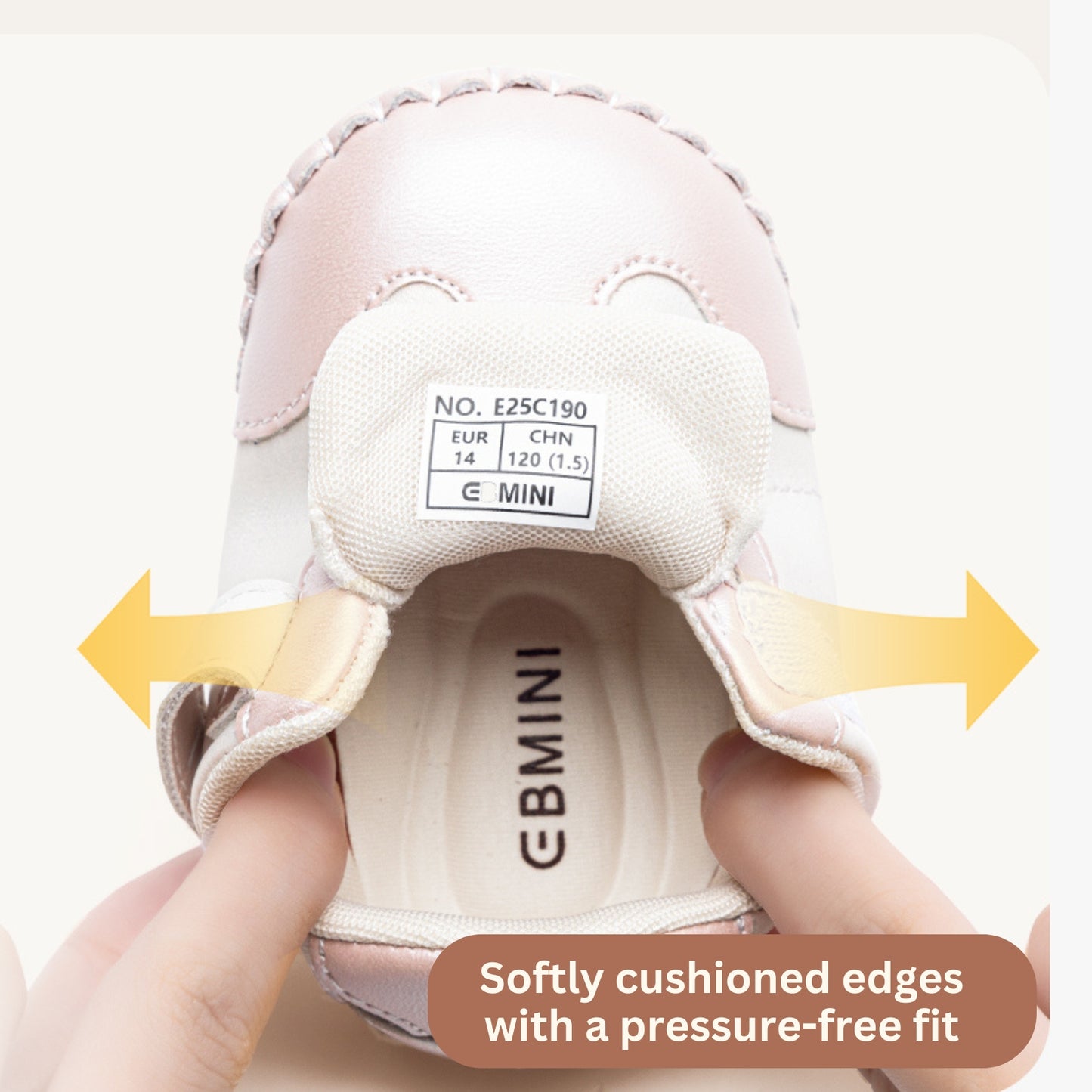 EBmini - E25C190 Twinkle Steps Baby Sneakers (Silver)