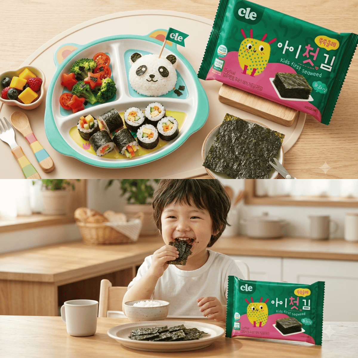 CLE - Kid's First Organic Monster Seaweed (Non-Seasoned) 1.5g x10