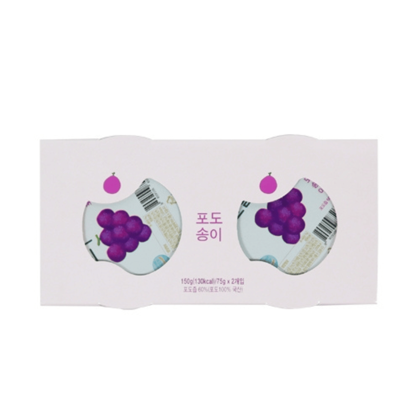 Ecomommeal - Real Fruit Jelly (Grape), 75g x 2