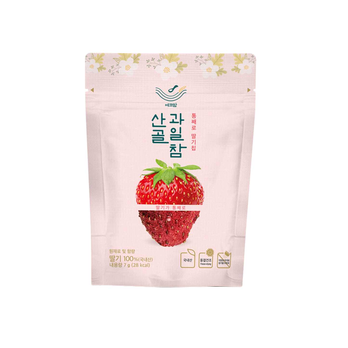 Ecomommeal - Freeze-Dried Fruit Chip (Korean Strawberry) 7g