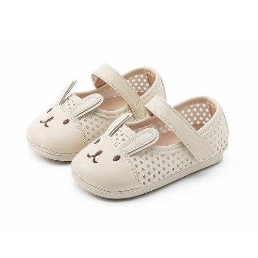 E25A119 Hoppy Bunny Flats (Cream)