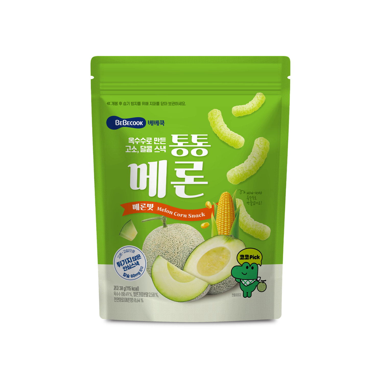 BeBecook - Melon Corn Puffies 30g