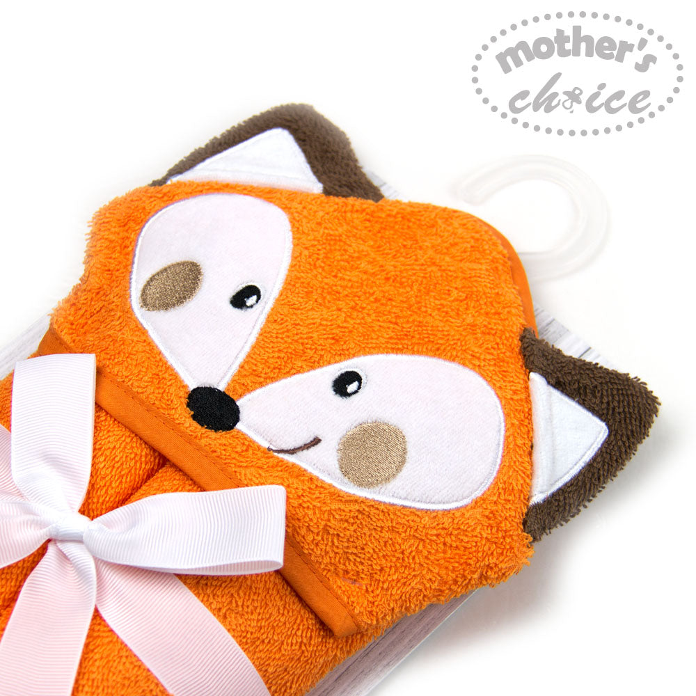 MOTHER'S CHOICE 100% Pure Cotton Infant / Baby 3D Hooded Towel (Fox)