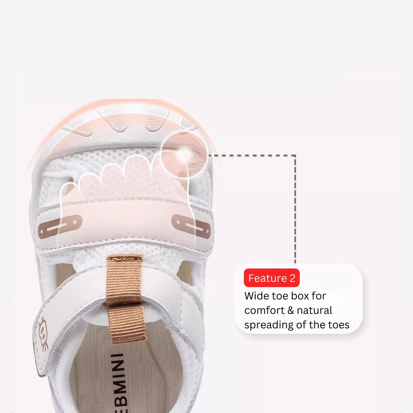 Ebmini E8110 Air-Light Mesh Sandals