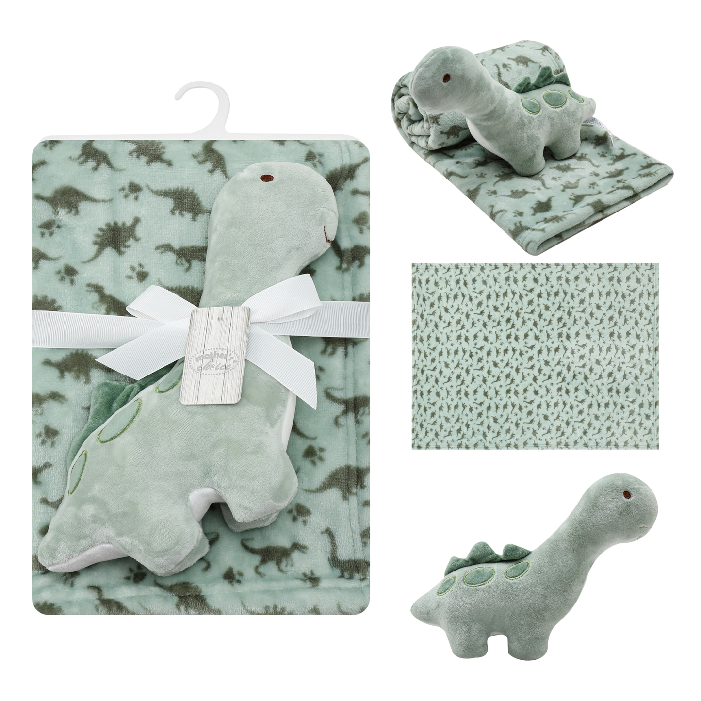INFANCIE Blanket with Snuggle Toy (Chubby Dino)