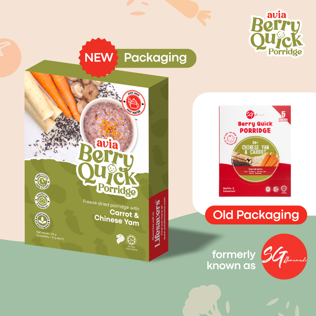 AVIA - Berry Quick Porridge Chinese Yam and Carrot (10g x 2)