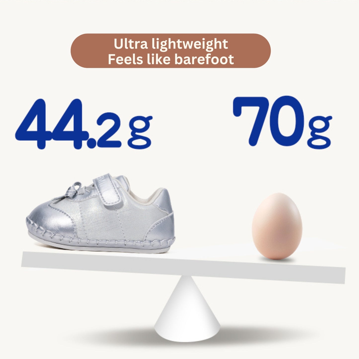 EBmini - E25C190 Twinkle Steps Baby Sneakers (Silver)