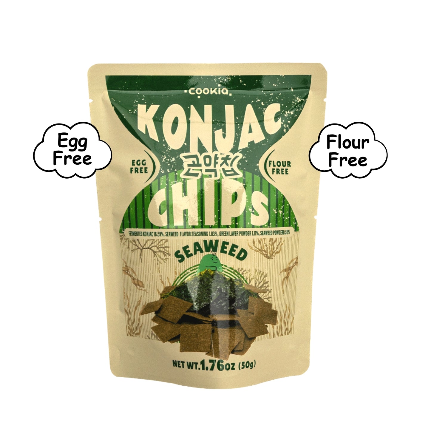 Cookia - Konjac Chips (Seaweed) 50g