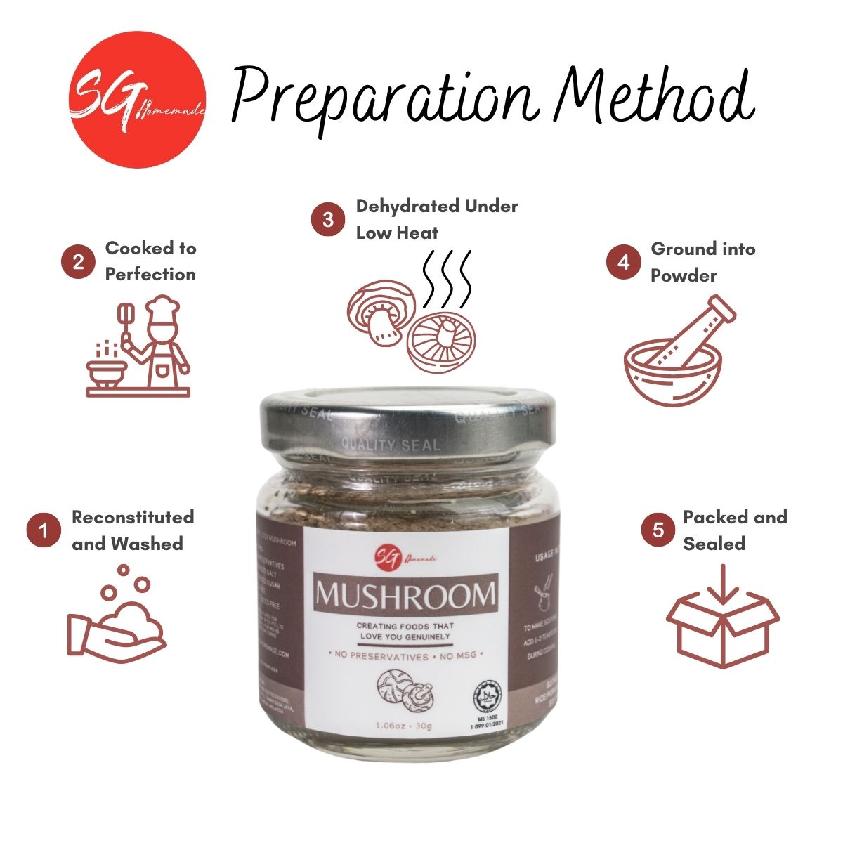 SG Homemade - Mushroom Powder 30g