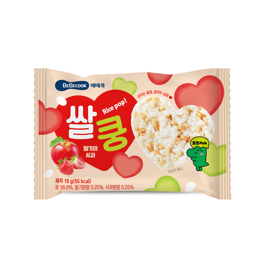 BeBecook - King Rice Puff (Strawberry & Apple) 15g