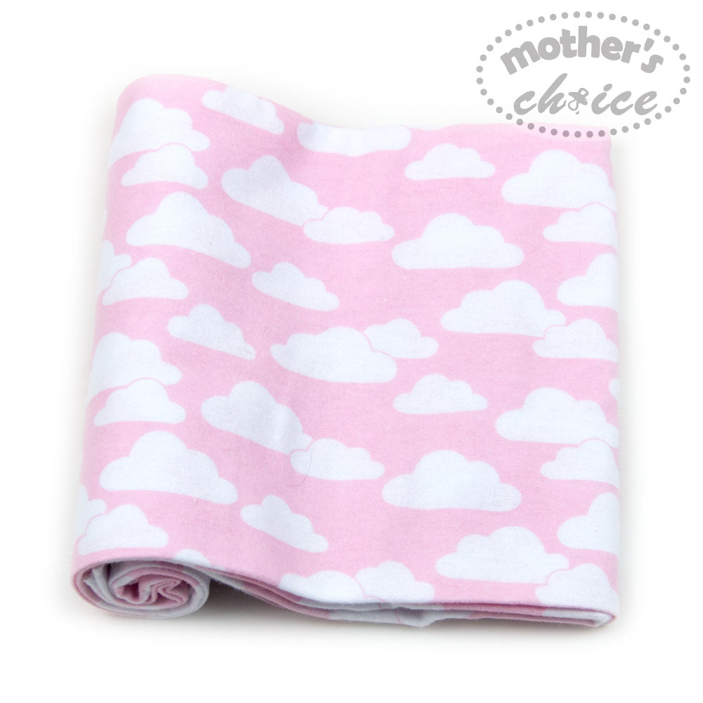 MOTHER'S CHOICE 3-Pc Flannel Receiver With Overlock Binding (Pink/Multi Unicorn)