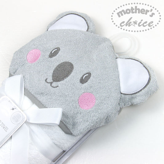 MOTHER'S CHOICE 100% Pure Cotton Infant / Baby 3D Hooded Towel (Koala)