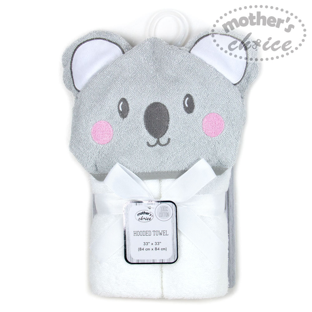 MOTHER'S CHOICE 100% Pure Cotton Infant / Baby 3D Hooded Towel (Koala)