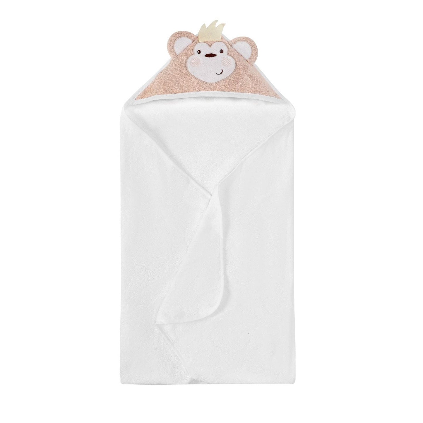 MOTHER'S CHOICE 100% Pure Cotton Infant / Baby 3D Hooded Towel - Animal (Monkey)