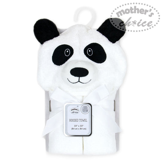 MOTHER'S CHOICE 100% Pure Cotton Infant / Baby 3D Hooded Towel (Panda)