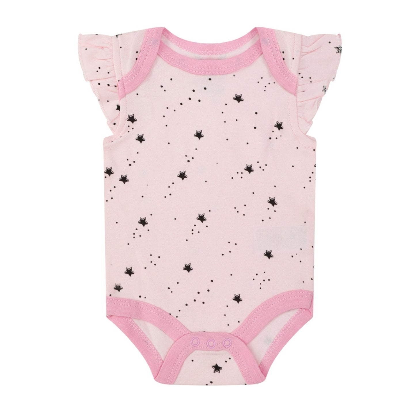 MOTHER'S CHOICE 3-Pc 100% Cotton Short-Sleeved Baby Bodysuit (All the Star Smile)