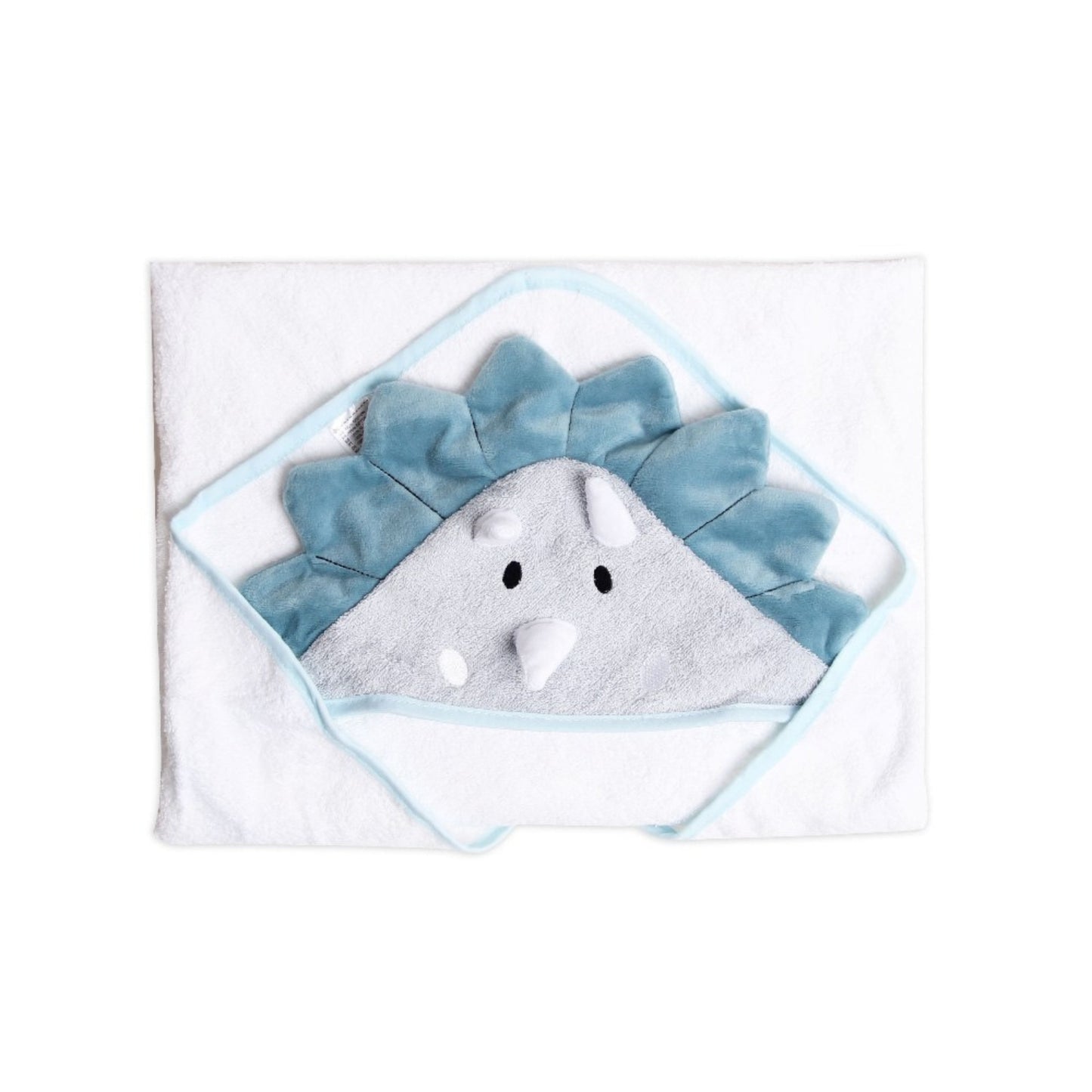 INFANCIE 100% Pure Cotton Infant / Baby 3D Hooded Towel (Dino)