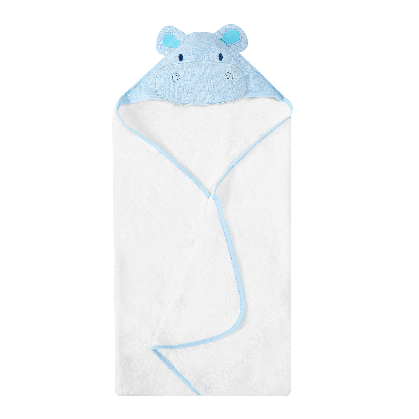 MOTHER'S CHOICE 100% Pure Cotton Infant / Baby 3D Hooded Towel (Hippo)