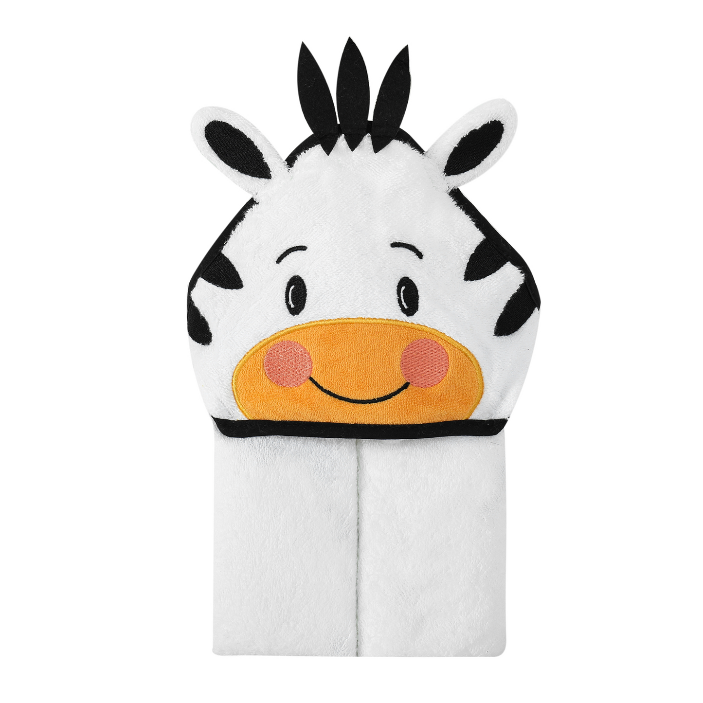 MOTHER'S CHOICE 100% Pure Cotton Infant / Baby 3D Hooded Towel (Zebra)